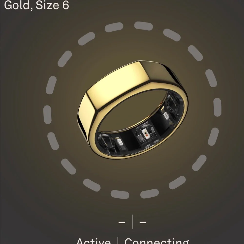 Oura Gold Smart Ring - size 6 - gen 3